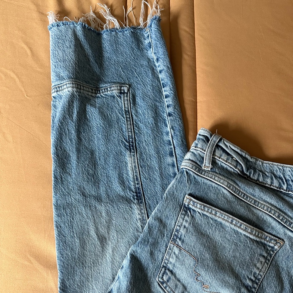 FREE PEOPLE Women's Risk Taker Mid-Rise Straight-Leg Jeans - Picture 4 of 6